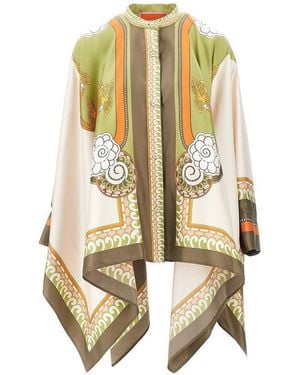 La DoubleJ 'Foulard' Silk Shirt - Metallic