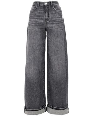 Emporio Armani 'J8B' Stretch Denim Trousers - Grey