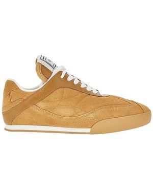 Chloé Suede Leather 'Kick' Trainers - Brown