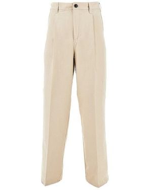 Obey 'Dean' Pleated Trousers - Natural