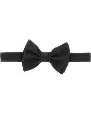 Emporio Armani Silk Bow Tie - Black