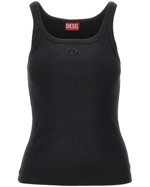 DIESEL 'T-Wife-Od' Ribbed Tank Top - Black