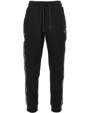 EA BODYWEAR French Terry Loungewear Trousers - Black