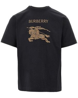 Burberry Ekd Embroidery T-Shirt - Black