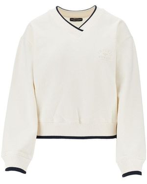 EA BODYWEAR V-Neck Sweatshirt - White