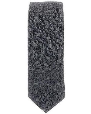 Emporio Armani Jacquard Silk Necktie - Grey