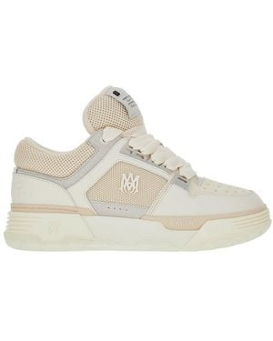 Amiri Leather And Mesh Ma-1 Trainers - Natural