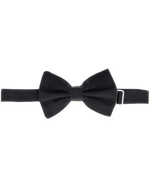 Giorgio Armani Silk Bow Tie - Black