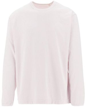 sunflower Heavy Jersey Long-Sleeved T-Shirt - White