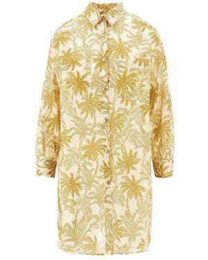 Eres 'Exotisme' Cotton Maxi Shirt - Metallic