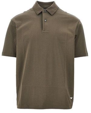 Emporio Armani Cotton Jersey Polo Shirt - Green