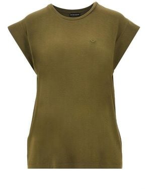 Emporio Armani Stretch Jersey Swimwear T-Shirt - Green