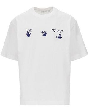 Off-White c/o Virgil Abloh 'Bacco Arrow Skate' Cotton T-Shirt - White