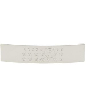 MM6 by Maison Margiela Engraved Logo Hair Clip - White