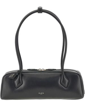 Alaïa Padded Leather Medium 'Le Teckel' Bag - Black