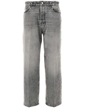 Haikure 'Betty' Boyfriend Fit Cropped Jeans - Grey