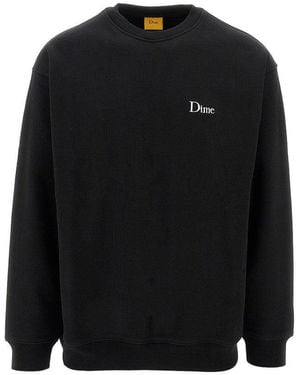 Dime Felpa Girocollo 'Small Logo' Uomo - Nero