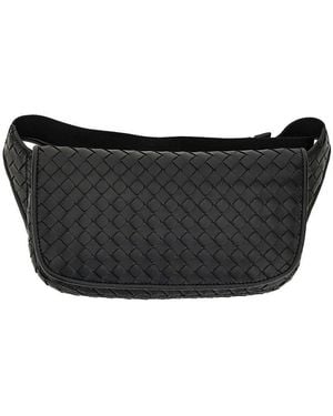 Bottega Veneta Intrecciato Nappa Leather 'Veneto' Bag - Black