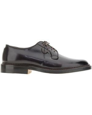 Alden Cordovan Leather 990 Lace-Up Shoes - Grey