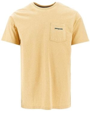 Patagonia 'Boardshort Logo' Pocket T-Shirt - Yellow