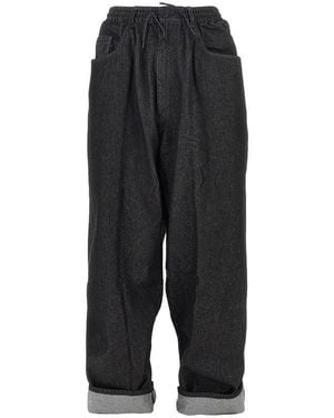 Y-3 Loose Fit Denim Trousers - Black