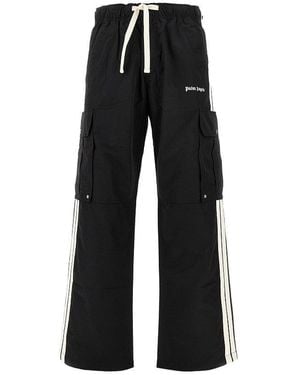 Palm Angels Technical Fabric Cargo Trousers - Black