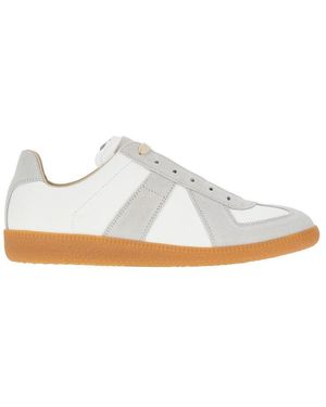 Maison Margiela Leather Replica Trainers - White