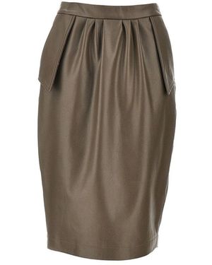 Stella McCartney Altermat Midi Skirt - Brown