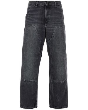 Carhartt Double Knee Denim Trousers - Grey