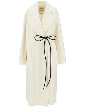 Sportmax Double Drap Wrap Coat - Metallic