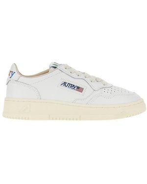 Autry Multicolor Embroidery Medalist Low Sneakers - White