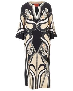 La DoubleJ Caftano Midi - Black