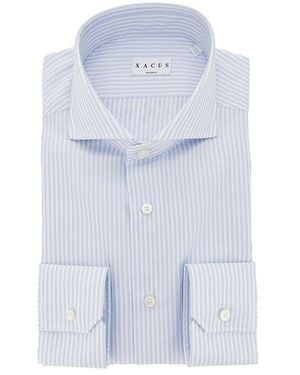Xacus Cotton Tailor Fit 'Travel' Shirt - Blue