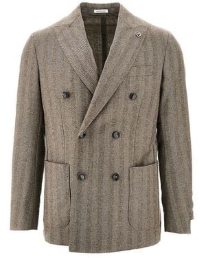 BRERAS Milano Giacca Doppiopetto 'Firenze' - Grigio
