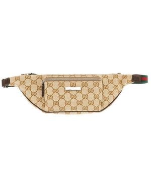 Gucci Gg Canvas 'Flatpack' Beltbag - Natural