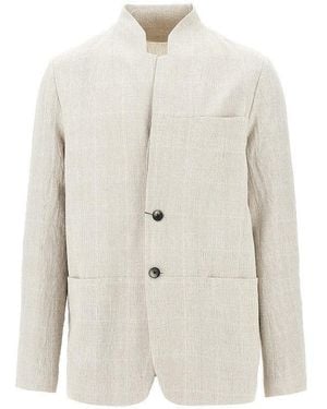 Sease 'Ellen 2.0' Destructured Linen Jacket - White