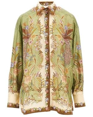 Zimmermann 'Indra' Silk Shirt - Metallic