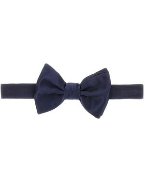 Emporio Armani Silk Bow Tie - Blue