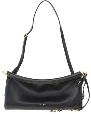 Alaïa Leather Small 'Le Click East West' Bag - Black