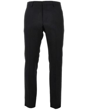 Prada Gabardine Trousers With Nylon Insert - Black