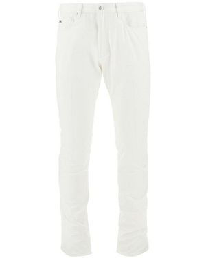Emporio Armani Stretch Gabardine J06 Trousers - White