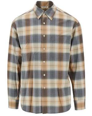 AURALEE Check Light Wool Shirt - Multicolor