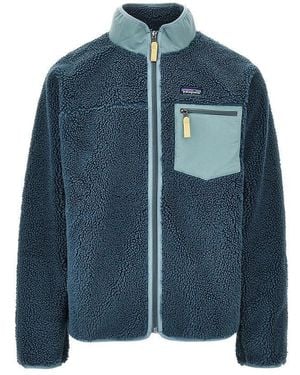 Patagonia 'Classic Retro-X' Fleece Jacket - Blue