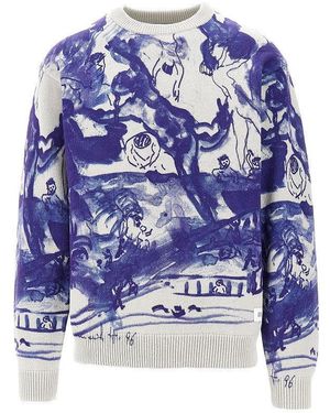 Butter Goods 'Davide' Cotton Jumper - Blue