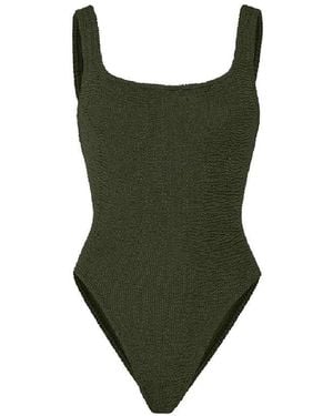 Hunza G 'Square Neck' Swimsuit - Green