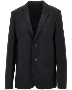Fendi Kid Mohair Jacket With Strap - Black