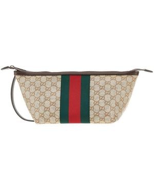 Gucci Gg Supreme Clutch - Multicolor