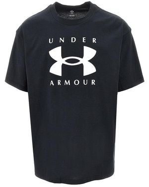 Under Armour Loose Fit T-Shirt With Logo Print - Blue