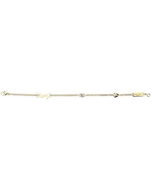 Saint Laurent 'Cassandre' Bracelet With Charms - White