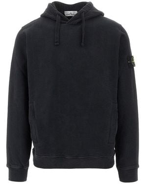Stone Island Organic Cotton Hoodie - Blue